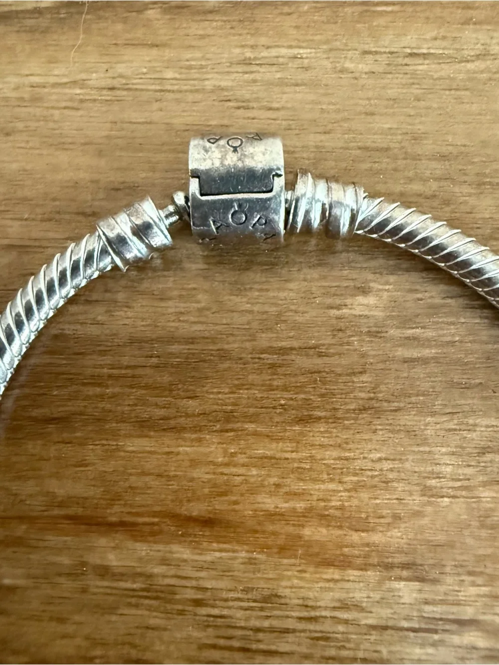 Pandora Moments Snake Chain Bracelet with Barrel Clasp (7.1”)